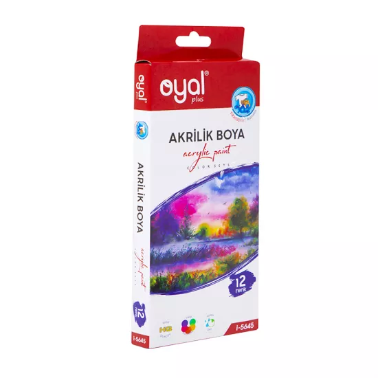 Boya akril i-5645 12 rəng 12ml 
