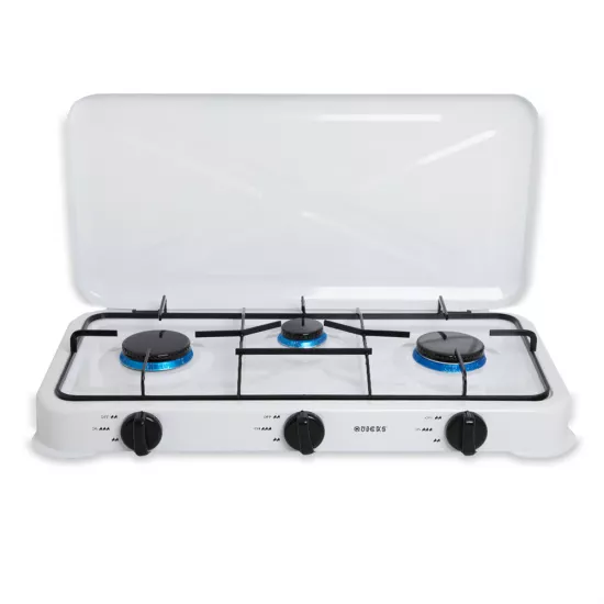 Qaz peçi Q-6405 3 gözlü ağ