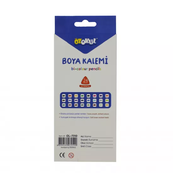 Karandaş Rənglii OL-7310 12-li 2 tərəfli