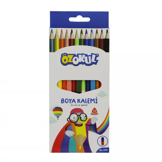 Karandaş Rənglii OL-7310 12-li 2 tərəfli
