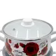 Qazan FR-6675 20-22-24 sm 3-Lü Set Ağ (güllü)