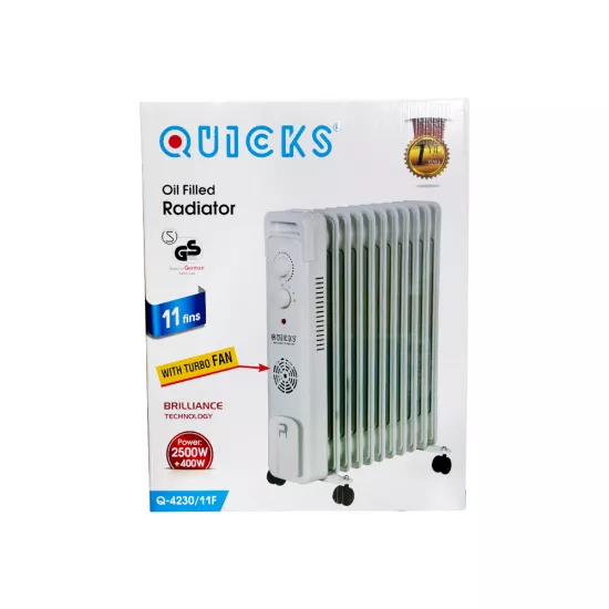 Radiator Q-4230/11/F 11-li 2500W ventilyatorlu