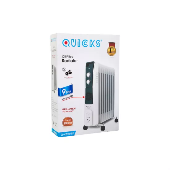 Radiator Q-4230/9/F 9-lu 2000W ventilyatorlu